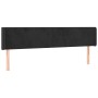 Cabecero de terciopelo negro 163x16x78/88 cm de vidaXL, Cabeceros y pies de cama - Ref: Foro24-3118544, Precio: 69,99 €, Desc...