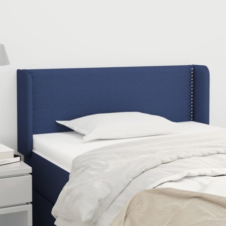 Blue fabric headboard 103x16x78/88 cm by vidaXL, Headboards and footboards - Ref: Foro24-3118624, Price: 50,11 €, Discount: %