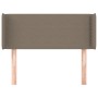 Taupe gray fabric headboard 93x16x78/88 cm by vidaXL, Headboards and footboards - Ref: Foro24-3118614, Price: 48,56 €, Discou...