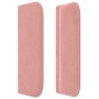 Cabecero de terciopelo rosa 203x16x78/88 cm de vidaXL, Cabeceros y pies de cama - Ref: Foro24-3118559, Precio: 76,27 €, Descu...