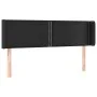 Cabecero de cuero sintético negro 147x16x78/88 cm de vidaXL, Cabeceros y pies de cama - Ref: Foro24-3118718, Precio: 56,54 €,...