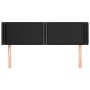 Black synthetic leather headboard 147x16x78/88 cm by vidaXL, Headboards and footboards - Ref: Foro24-3118718, Price: 66,57 €,...