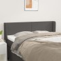 Cabecero de cuero sintético gris 147x16x78/88 cm de vidaXL, Cabeceros y pies de cama - Ref: Foro24-3118582, Precio: 69,01 €, ...