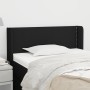 Cabecero de tela negro 103x16x78/88 cm de vidaXL, Cabeceros y pies de cama - Ref: Foro24-3118620, Precio: 51,04 €, Descuento: %