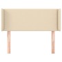 Cabecero de tela color crema 93x16x78/88 cm de vidaXL, Cabeceros y pies de cama - Ref: Foro24-3118615, Precio: 44,44 €, Descu...