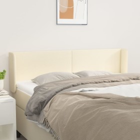 Cream synthetic leather headboard 147x16x78/88 cm by vidaXL, Headboards and footboards - Ref: Foro24-3118580, Price: 60,99 €,...