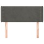 Cabecero de terciopelo gris oscuro 83x16x78/88 cm de vidaXL, Cabeceros y pies de cama - Ref: Foro24-3118659, Precio: 50,88 €,...