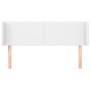 Cabecero de cuero sintético blanco 147x16x78/88 cm de vidaXL, Cabeceros y pies de cama - Ref: Foro24-3118579, Precio: 72,43 €...