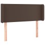 Brown synthetic leather headboard 93x16x78/88 cm by vidaXL, Headboards and footboards - Ref: Foro24-3118709, Price: 44,81 €, ...