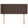 Brown synthetic leather headboard 93x16x78/88 cm by vidaXL, Headboards and footboards - Ref: Foro24-3118709, Price: 44,81 €, ...