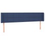 Blue fabric headboard 183x16x78/88 cm by vidaXL, Headboards and footboards - Ref: Foro24-3118788, Price: 70,99 €, Discount: %