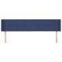 Blue fabric headboard 183x16x78/88 cm by vidaXL, Headboards and footboards - Ref: Foro24-3118788, Price: 70,99 €, Discount: %