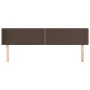 Brown synthetic leather headboard 203x16x78/88 cm by vidaXL, Headboards and footboards - Ref: Foro24-3118739, Price: 74,69 €,...