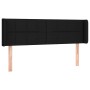 Black fabric headboard 147x16x78/88 cm by vidaXL, Headboards and footboards - Ref: Foro24-3118768, Price: 65,17 €, Discount: %