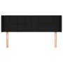 Black fabric headboard 147x16x78/88 cm by vidaXL, Headboards and footboards - Ref: Foro24-3118768, Price: 65,17 €, Discount: %