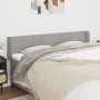 Cabecero de tela gris claro 163x16x78/88 cm de vidaXL, Cabeceros y pies de cama - Ref: Foro24-3118774, Precio: 79,13 €, Descu...