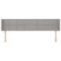 Cabecero de tela gris claro 163x16x78/88 cm de vidaXL, Cabeceros y pies de cama - Ref: Foro24-3118774, Precio: 79,13 €, Descu...