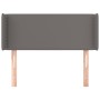 Cabecero de cuero sintético gris 93x16x78/88 cm de vidaXL, Cabeceros y pies de cama - Ref: Foro24-3118710, Precio: 47,96 €, D...