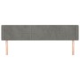 Light gray velvet headboard 203x16x78/88 cm by vidaXL, Headboards and footboards - Ref: Foro24-3118834, Price: 76,99 €, Disco...