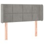 Cabecero de terciopelo gris claro 103x16x78/88 cm de vidaXL, Cabeceros y pies de cama - Ref: Foro24-3118810, Precio: 57,61 €,...