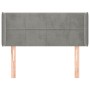 Cabecero de terciopelo gris claro 103x16x78/88 cm de vidaXL, Cabeceros y pies de cama - Ref: Foro24-3118810, Precio: 57,61 €,...