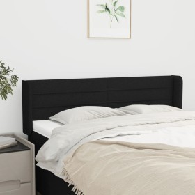 Cabecero de tela negro 147x16x78/88 cm de vidaXL, Cabeceros y pies de cama - Ref: Foro24-3118908, Precio: 64,99 €, Descuento: %