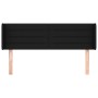 Black fabric headboard 147x16x78/88 cm by vidaXL, Headboards and footboards - Ref: Foro24-3118908, Price: 64,49 €, Discount: %