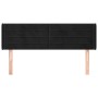 Black velvet headboard 147x16x78/88 cm by vidaXL, Headboards and footboards - Ref: Foro24-3118958, Price: 71,69 €, Discount: %