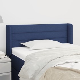 Cabecero de tela azul 83x16x78/88 cm de vidaXL, Cabeceros y pies de cama - Ref: Foro24-3118888, Precio: 46,99 €, Descuento: %