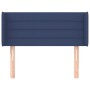 Cabecero de tela azul 83x16x78/88 cm de vidaXL, Cabeceros y pies de cama - Ref: Foro24-3118888, Precio: 46,97 €, Descuento: %