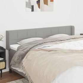 Light gray fabric headboard 203x16x78/88 cm by vidaXL, Headboards and footboards - Ref: Foro24-3118790, Price: 87,99 €, Disco...