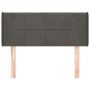 Cabecero de terciopelo gris oscuro 93x16x78/88 cm de vidaXL, Cabeceros y pies de cama - Ref: Foro24-3118805, Precio: 52,89 €,...