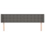 Cabecero de cuero sintético gris 183x16x78/88 cm de vidaXL, Cabeceros y pies de cama - Ref: Foro24-3118874, Precio: 79,50 €, ...