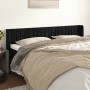 Cabecero de terciopelo negro 183x16x78/88 cm de vidaXL, Cabeceros y pies de cama - Ref: Foro24-3119068, Precio: 79,63 €, Desc...