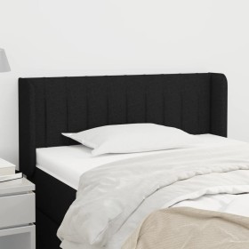 Black fabric headboard 103x16x78/88 cm by vidaXL, Headboards and footboards - Ref: Foro24-3118998, Price: 51,99 €, Discount: %