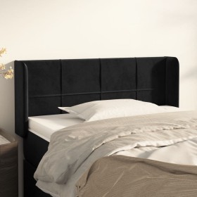 Black velvet headboard 83x16x78/88 cm by vidaXL, Headboards and footboards - Ref: Foro24-3118800, Price: 49,99 €, Discount: %