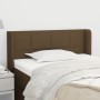 Dark brown fabric headboard 83x16x78/88 cm by vidaXL, Headboards and footboards - Ref: Foro24-3118745, Price: 43,86 €, Discou...