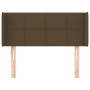 Dark brown fabric headboard 83x16x78/88 cm by vidaXL, Headboards and footboards - Ref: Foro24-3118745, Price: 43,86 €, Discou...