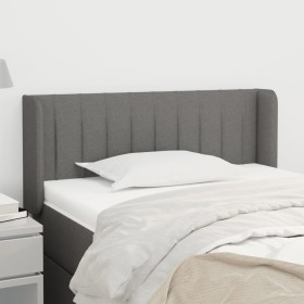 Cabecero de tela gris oscuro 93x16x78/88 cm de vidaXL, Cabeceros y pies de cama - Ref: Foro24-3118989, Precio: 58,99 €, Descu...