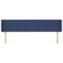 Cabecero de tela azul 203x16x78/88 cm de vidaXL, Cabeceros y pies de cama - Ref: Foro24-3118796, Precio: 72,99 €, Descuento: %