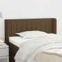 Dark brown fabric headboard 83x16x78/88 cm by vidaXL, Headboards and footboards - Ref: Foro24-3118983, Price: 50,55 €, Discou...