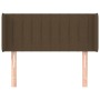 Dark brown fabric headboard 83x16x78/88 cm by vidaXL, Headboards and footboards - Ref: Foro24-3118983, Price: 50,99 €, Discou...