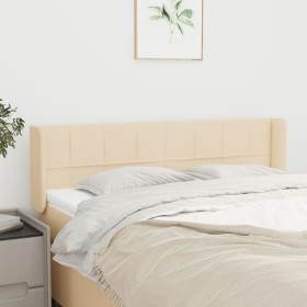 Cream fabric headboard 147x16x78/88 cm by vidaXL, Headboards and footboards - Ref: Foro24-3118771, Price: 68,99 €, Discount: %