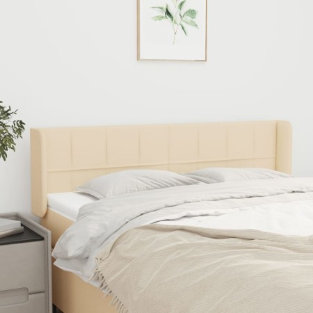 Cream fabric headboard 147x16x78/88 cm by vidaXL, Headboards and footboards - Ref: Foro24-3118771, Price: 68,99 €, Discount: %