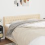 Cabecero de tela color crema 183x16x78/88 cm de vidaXL, Cabeceros y pies de cama - Ref: Foro24-3119123, Precio: 90,25 €, Desc...