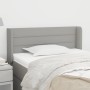 Light gray fabric headboard 93x16x78/88 cm by vidaXL, Headboards and footboards - Ref: Foro24-3118890, Price: 62,99 €, Discou...