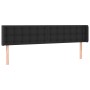 Cabecero de cuero sintético negro 183x16x78/88 cm de vidaXL, Cabeceros y pies de cama - Ref: Foro24-3118870, Precio: 70,18 €,...