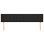 Cabecero de cuero sintético negro 183x16x78/88 cm de vidaXL, Cabeceros y pies de cama - Ref: Foro24-3118870, Precio: 70,18 €,...