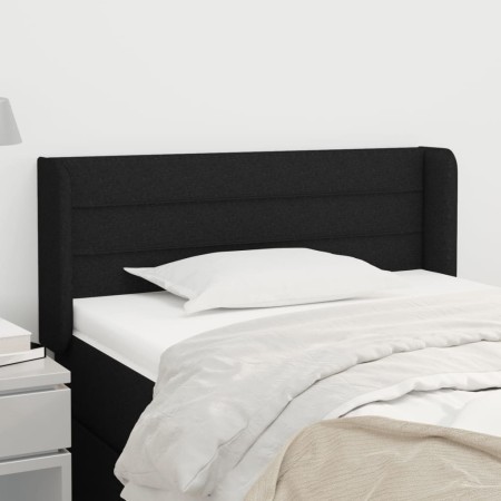 Black fabric headboard 83x16x78/88 cm by vidaXL, Headboards and footboards - Ref: Foro24-3118884, Price: 41,08 €, Discount: %