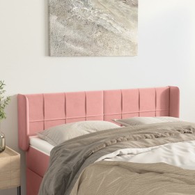 Pink velvet headboard 147x16x78/88 cm by vidaXL, Headboards and footboards - Ref: Foro24-3118821, Price: 72,87 €, Discount: %